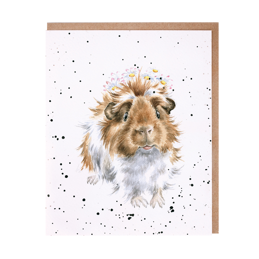 Guinea pig greeting card