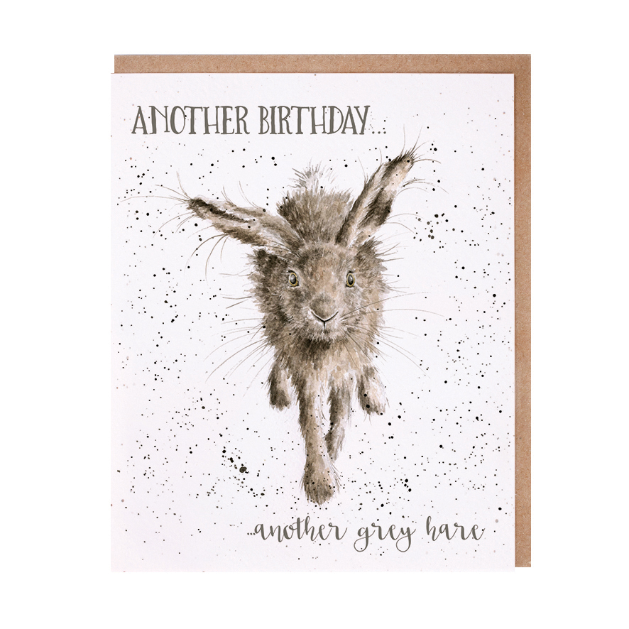 Hare birthday card