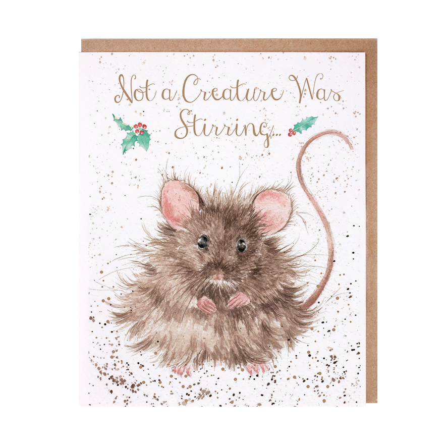 &#039;Not a Creature Was Stirring&#039; mouse card