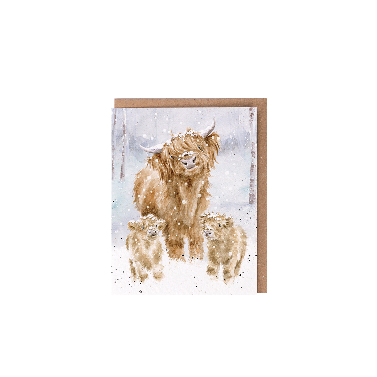 Highland cow gift enclosure card