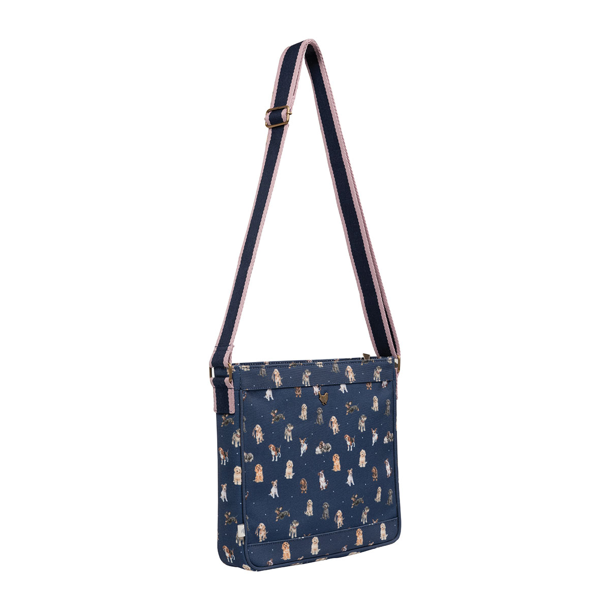 'A Dog's Life' illustrated dog Cross Body Bag