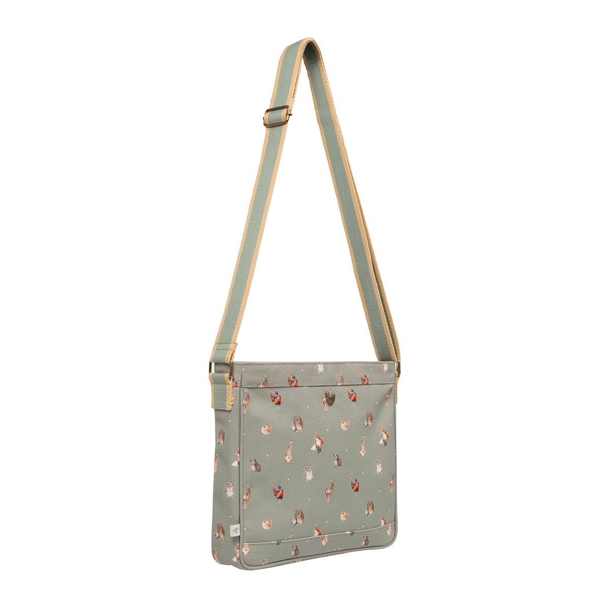 'Woodlander' illustrated woodland animal Cross Body Bag