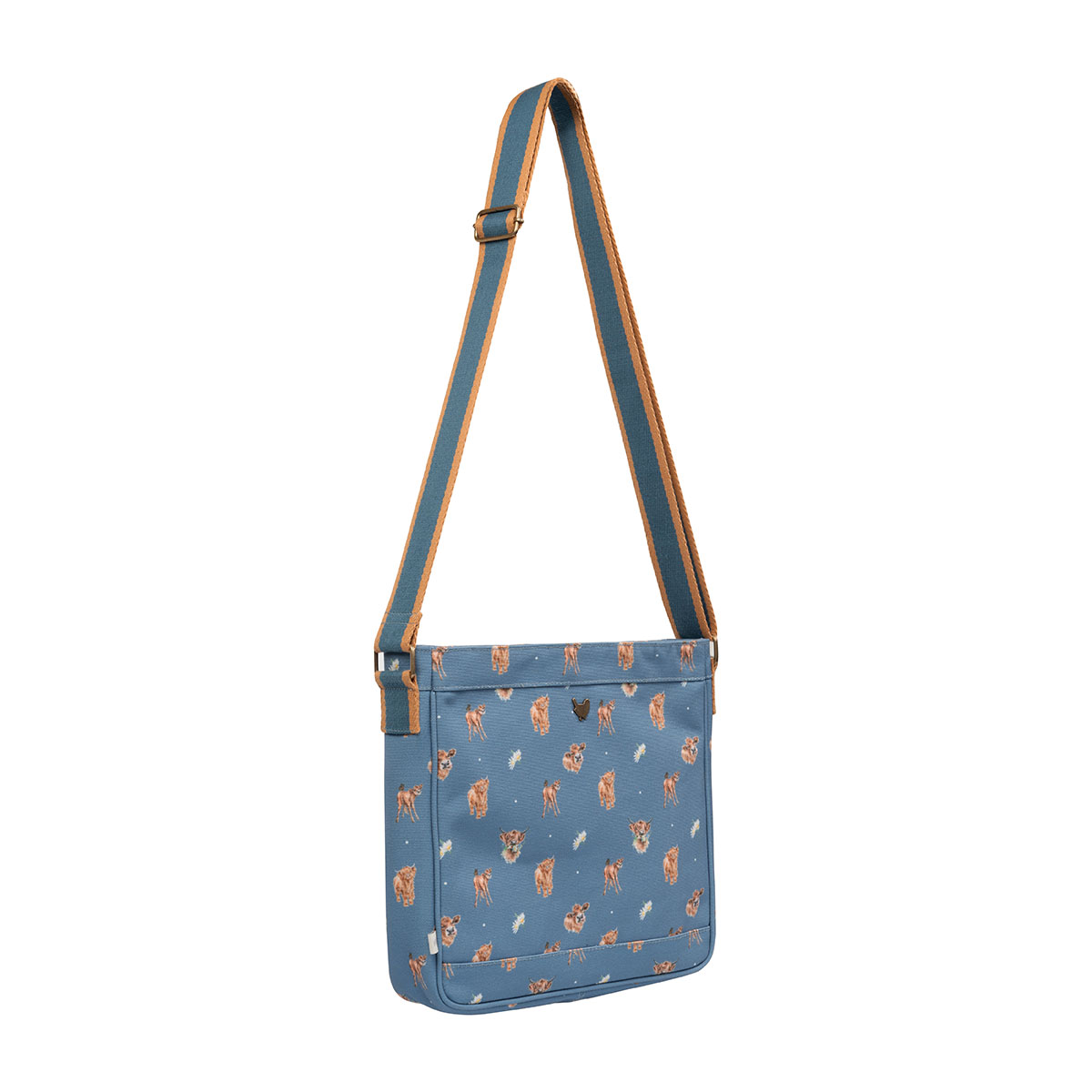 'Farmyard Friends' illustrated Cow Cross Body Bag