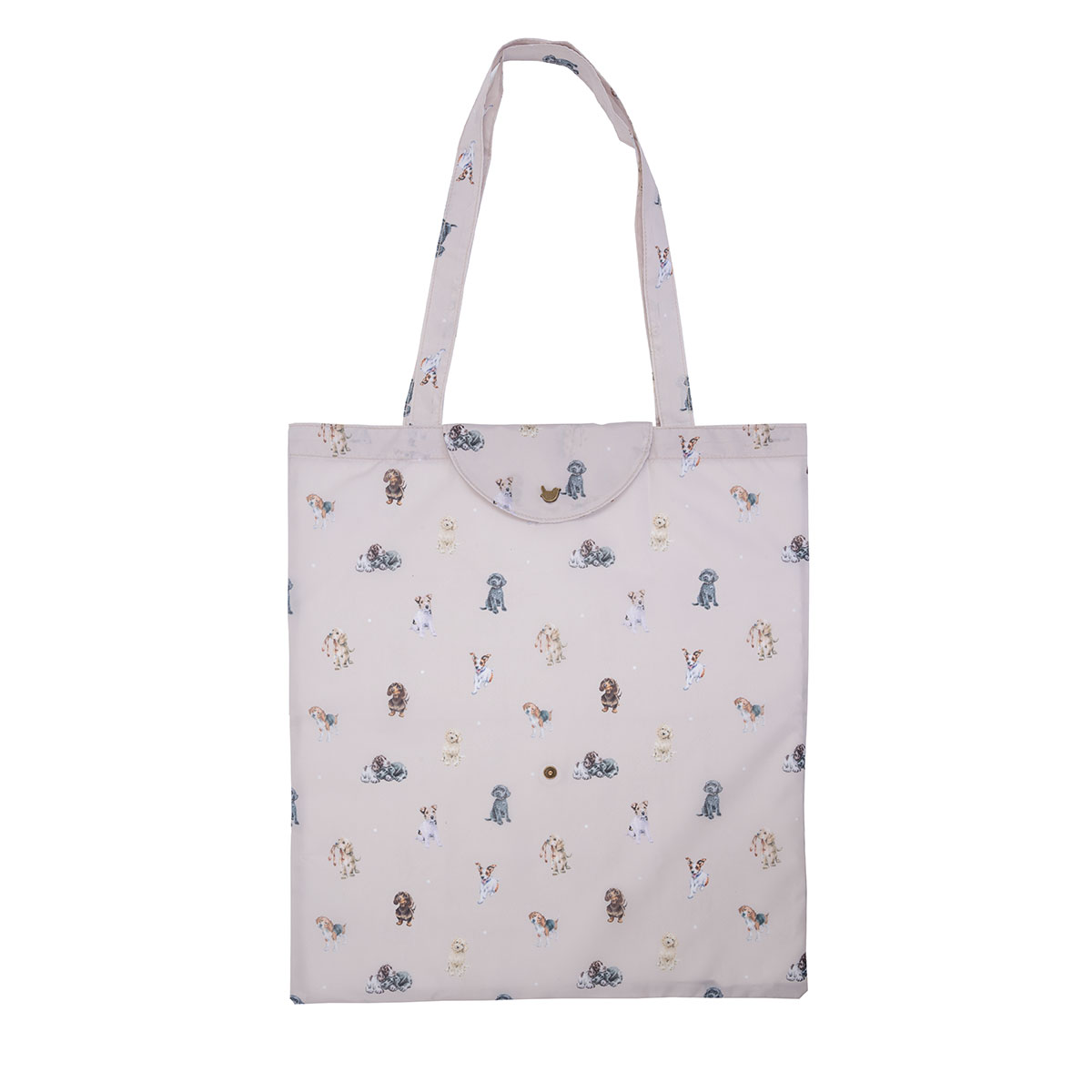 'A Dog's Life' illustrated dog Foldable Shopping Bag