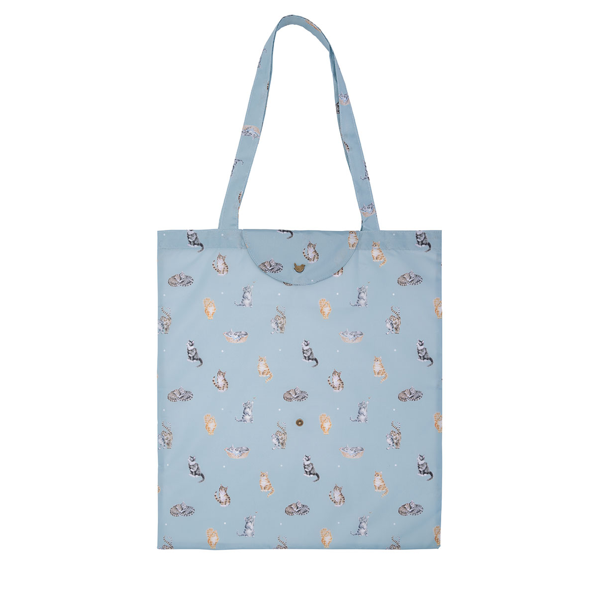 'Feline Friends' illustrated cat Foldable Shopping Bag