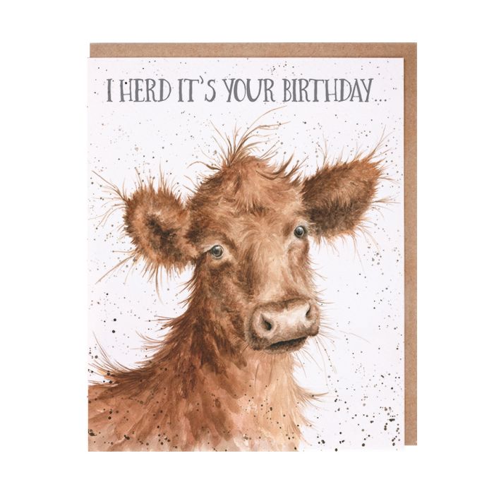 Cow birthday card