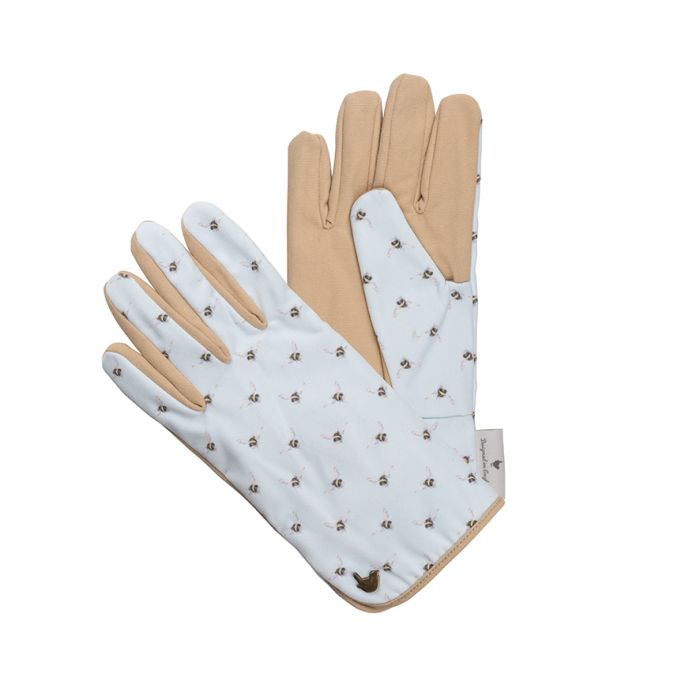 One Size Fits All 100% Cotton Drill Wrendale Design Gardening Gloves 