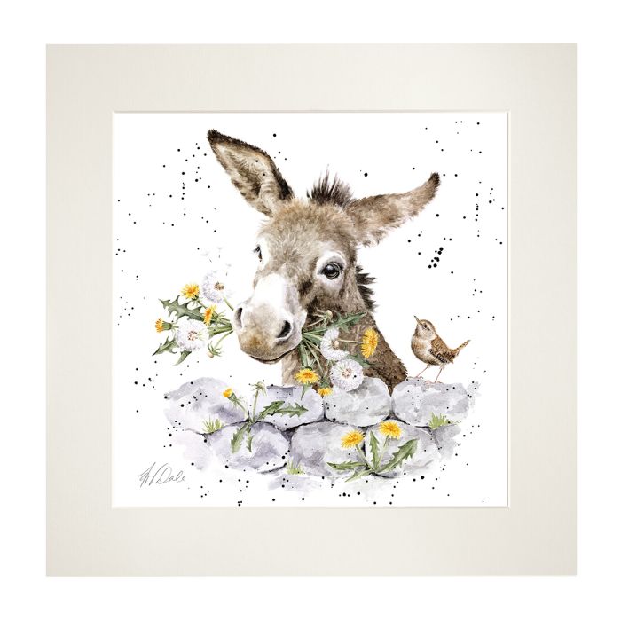'Fine and Dandy' donkey mounted print