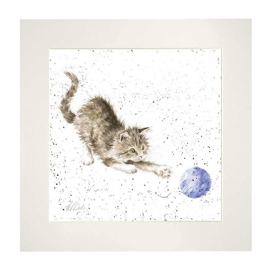 'Kitty' cat mounted print