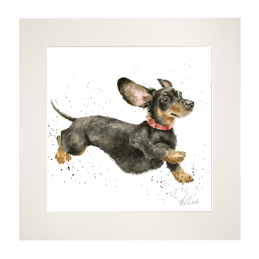 'That Friday Feeling' Dachshund mounted print