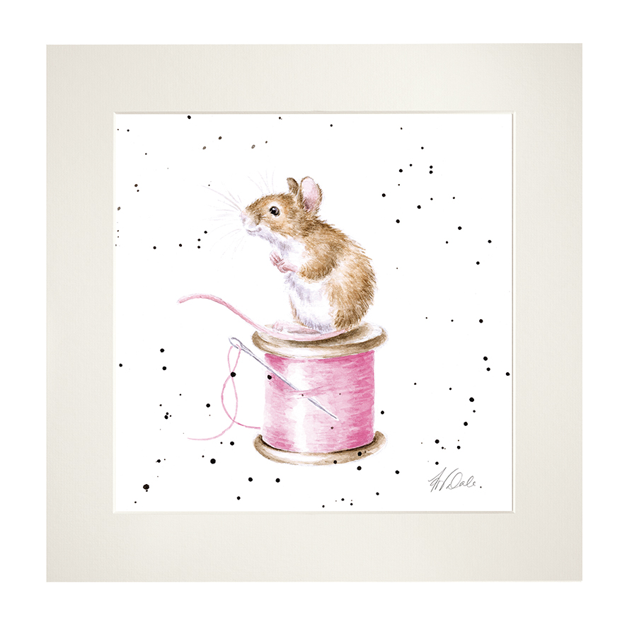 'Sew It Begins' Mouse Mounted Print