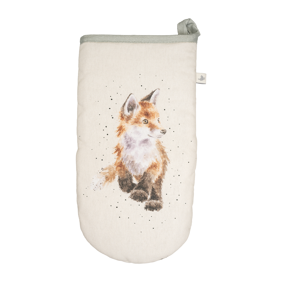 Fox and woodland animal single oven glove