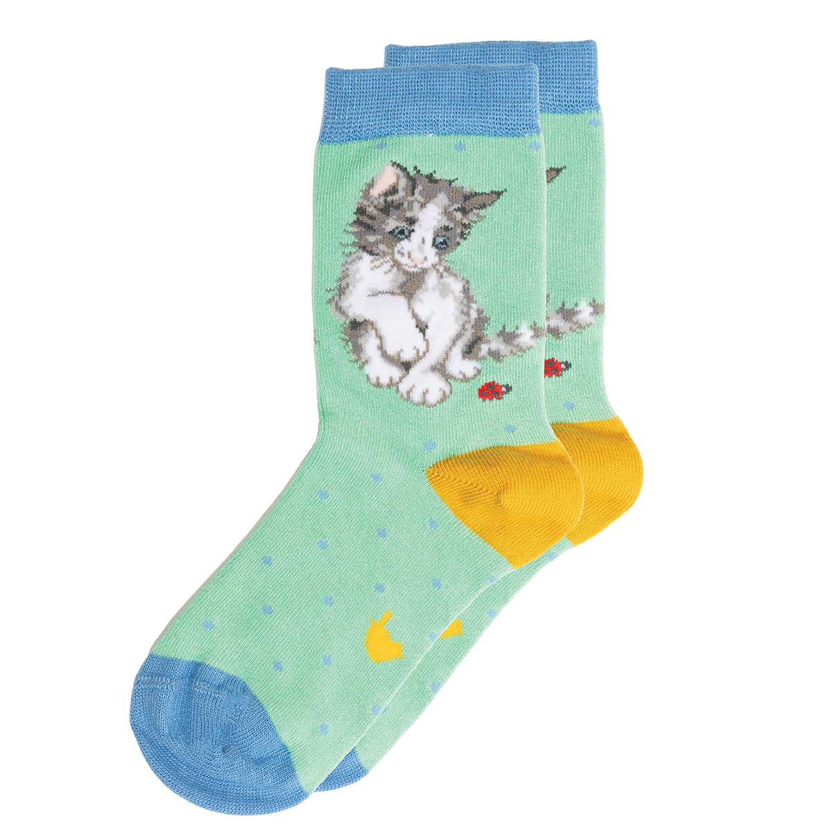 'Ladybird' illustrated Cat Children's Socks