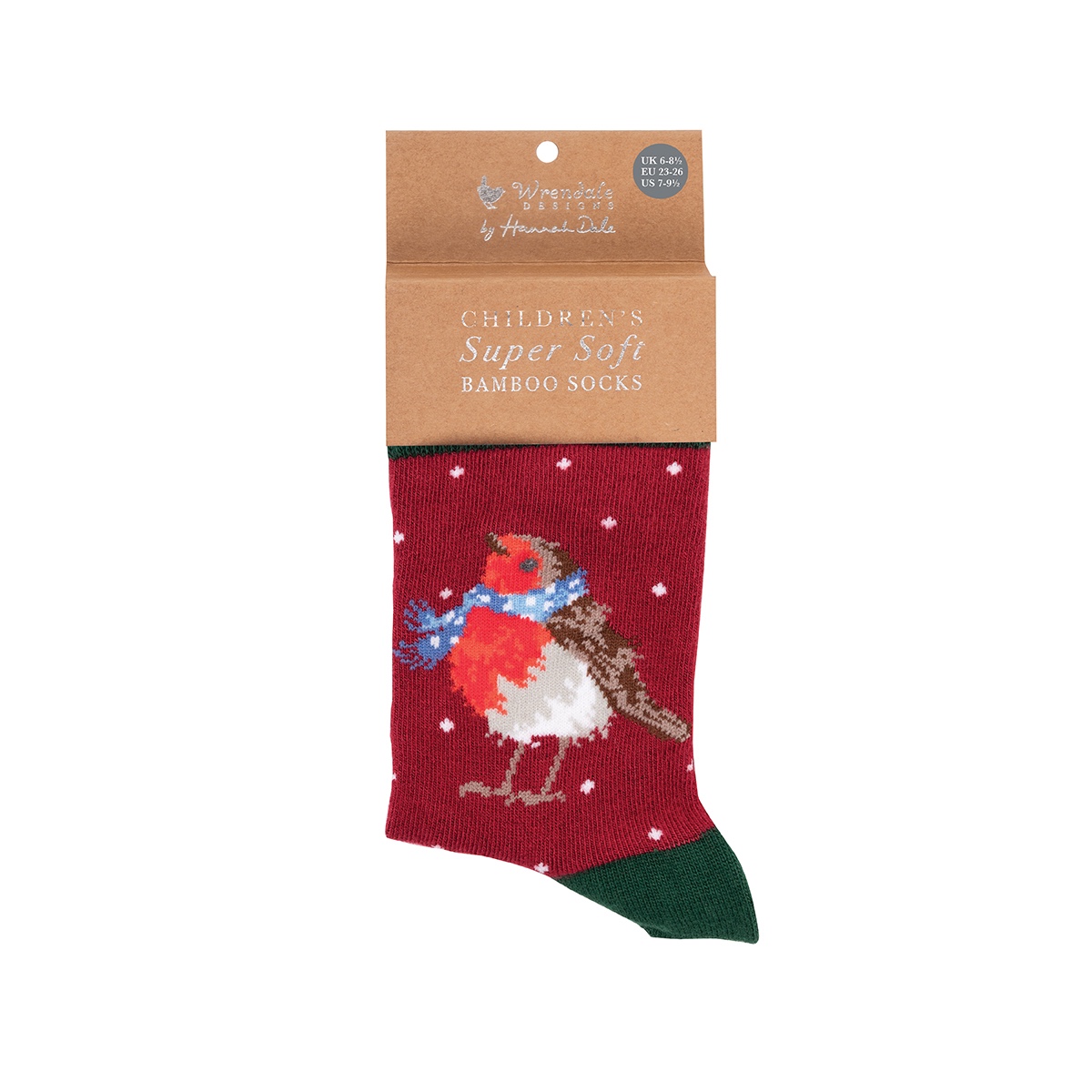 'Season's Tweetings' Robin Children's Socks