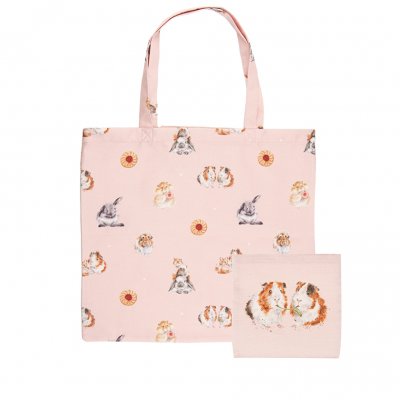 Rabbit and Guinea Pig Foldable Shopping Bag