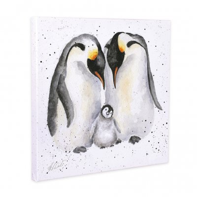 The Emperor's New Chick penguin canvas print