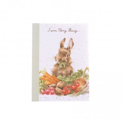 Rabbit and vegetable A6 notebook