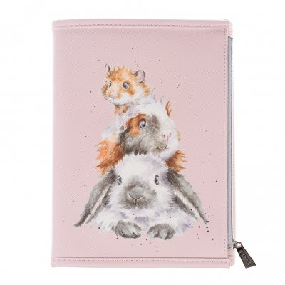 Guinea pig, rabbit and hamster notebook wallet with jotter pad