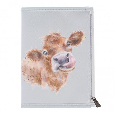 Cow and farmyard animal notebook wallet with jotter pad