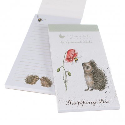 Hedgehog, bee and poppy shopping pad