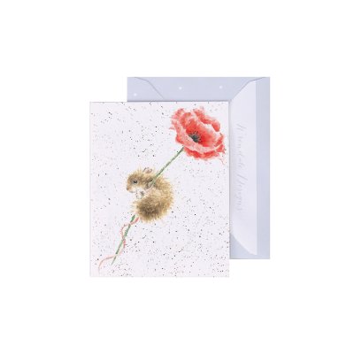 Mouse and Poppy mini card