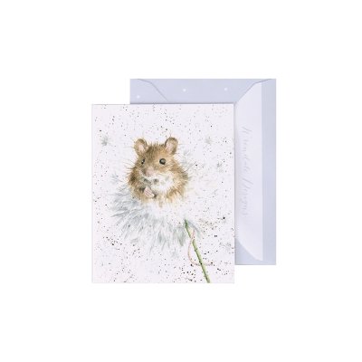 Mouse and Dandelion mini card