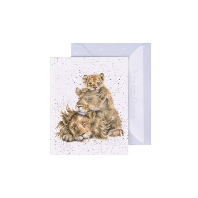 Lion family mini card