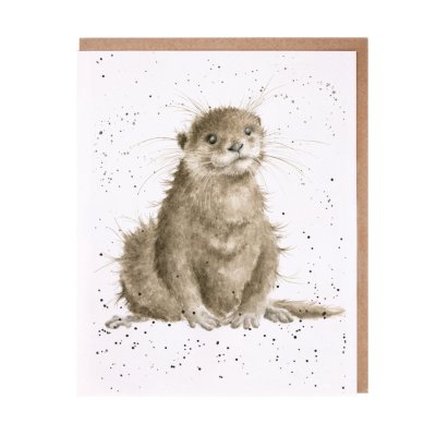 Otter greeting card