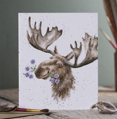 &#039;Mountain Ranger&#039; moose card