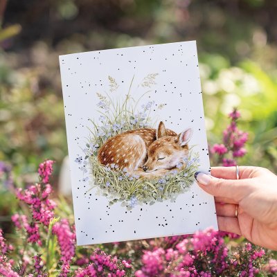 'The Gentle Fawn' Deer Card
