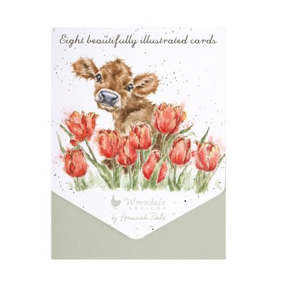 Bessie and tulip illustrated notecard set