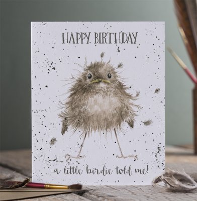 &#039;Little Wren&#039; wren birthday card