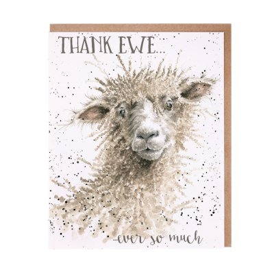 Sheep thank you card