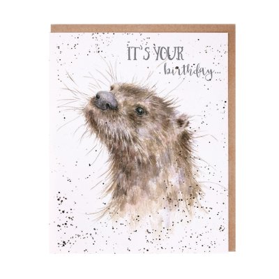 Otter birthday card