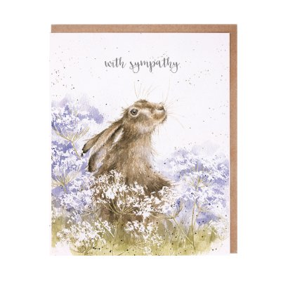 Hare sympathy card