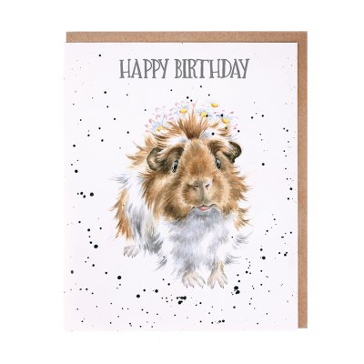 Guinea pig birthday card