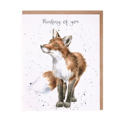 Fox thinking of you card