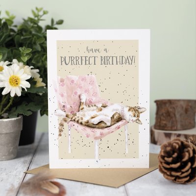 'Tabby Birthday' Cat Birthday Card
