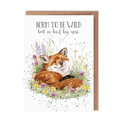 'Serenity' Fox Birthday Card