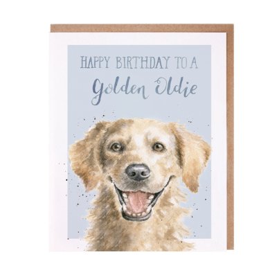 Golden Labrador birthday card