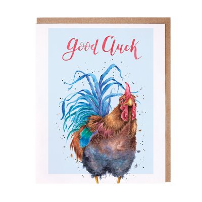 Cockerel good luck card