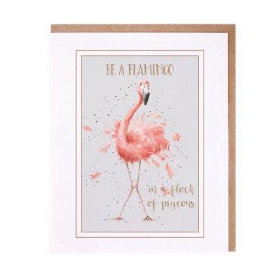 Flamingo inspirational card