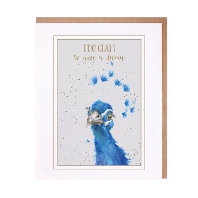 Peacock inspirational card