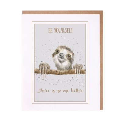 Sloth inspirational card