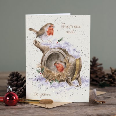 &#039;From our Nest to Yours&#039; robin card