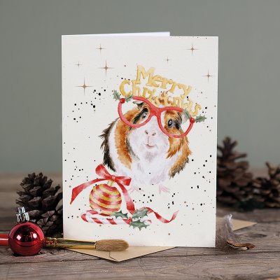 'Christmas Guinea Pig' Guinea Pig Christmas card