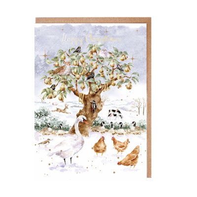 'The Twelve Days for Christmas' animal Christmas Card Pack