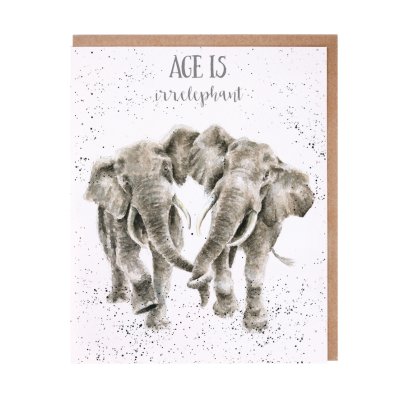 Elephants greeting card