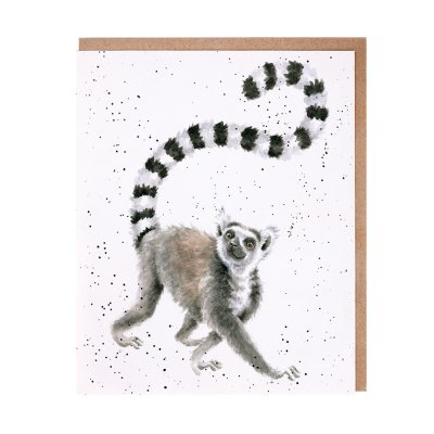 Lemur greeting card