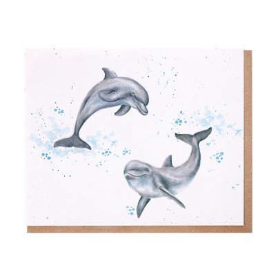 Dolphin greeting card
